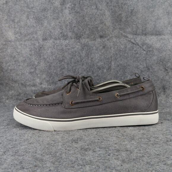 Gap Shoes Mens 11 Casual Boat Sneaker Classic Moc Toe Expedition Grey Comfort - Picture 4 of 13